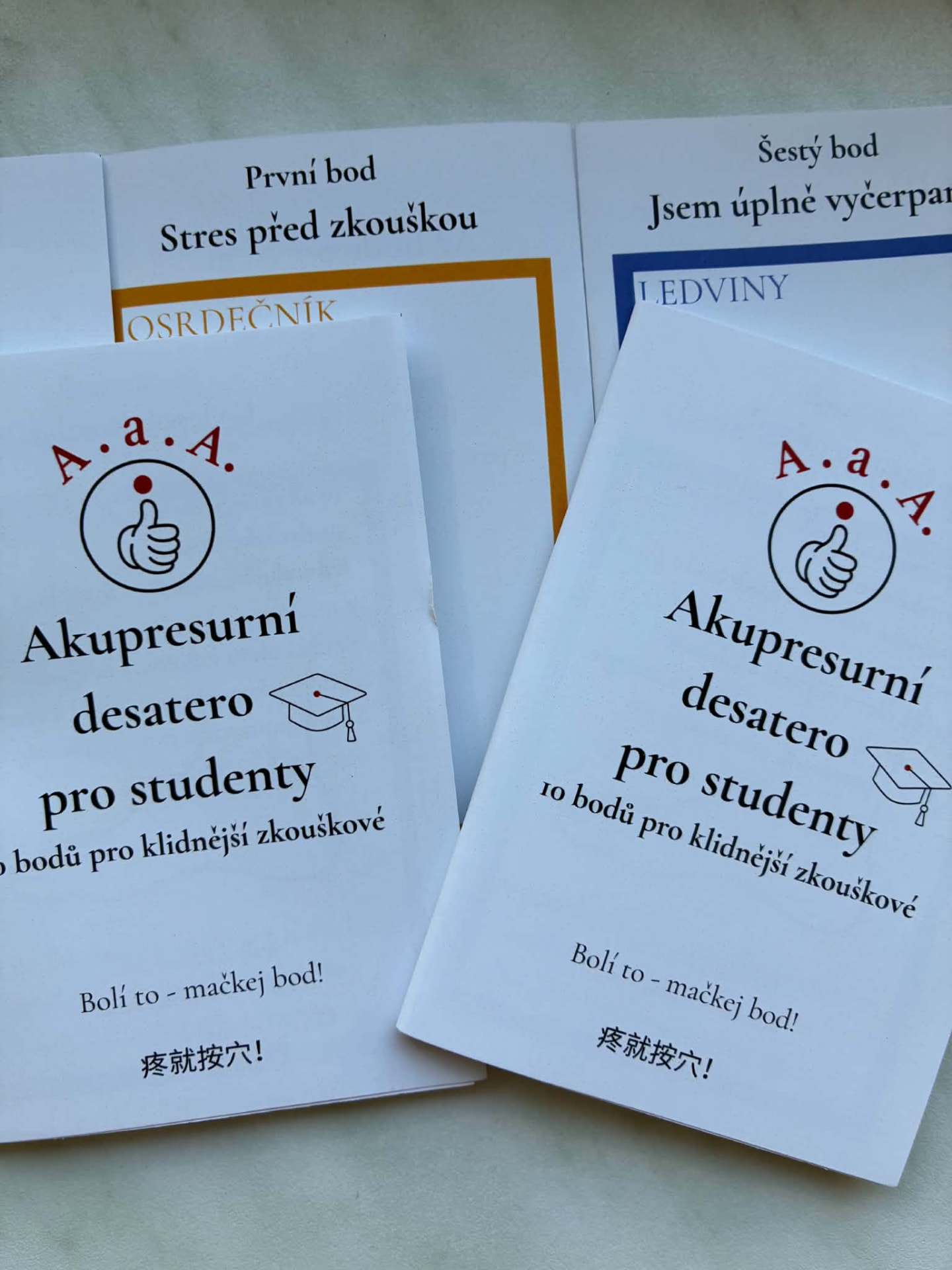 Akupresurní desatero pro studenty – 10 bodů pro klidnější zkouškové